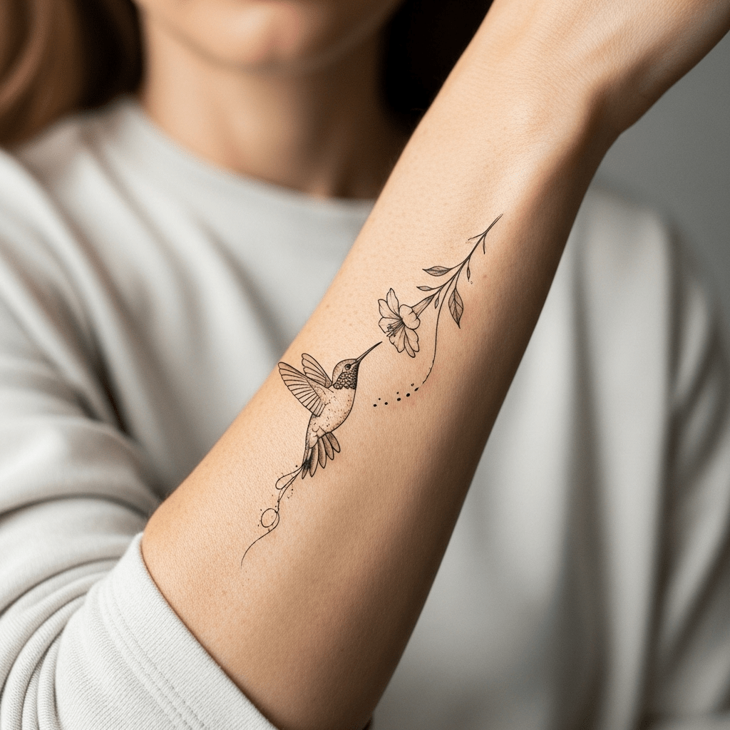 Kolibri – Veganske midlertidige tatoveringer | Temporalis, image size:1024x1024