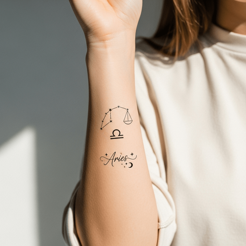 Tatuagem de signo do zodíaco – Tat. veganas| Temporalis®, image size:1024x1024