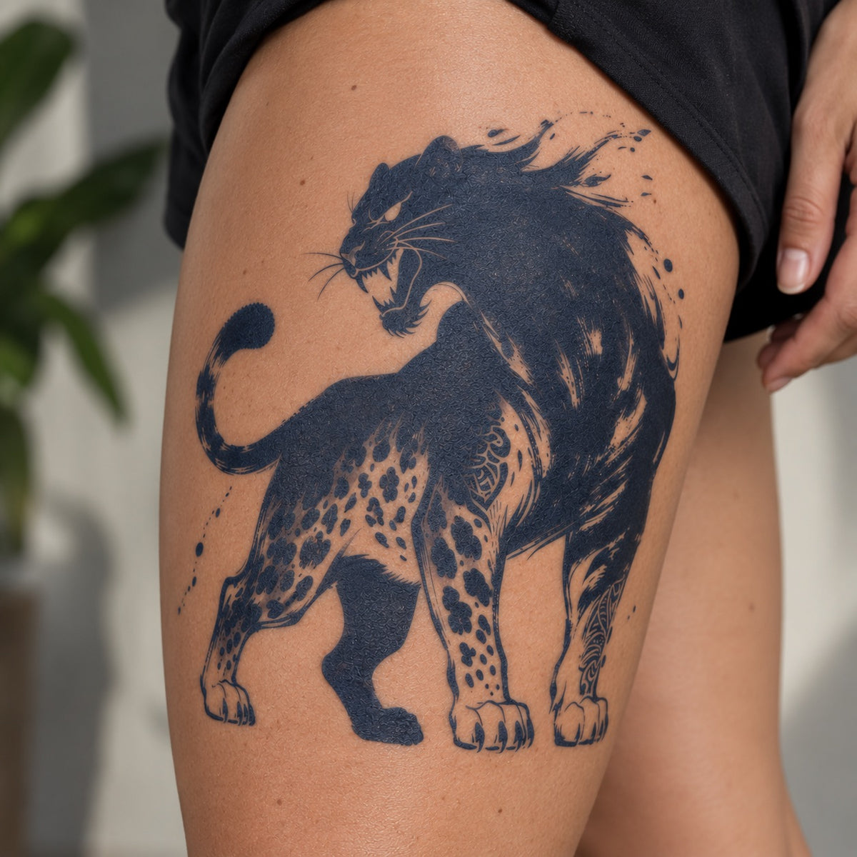 Prowling Leopard Tattoo