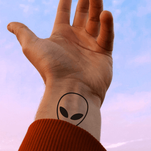 Alien Face 1 - Temporalis® - Tymczasowy tatuaż