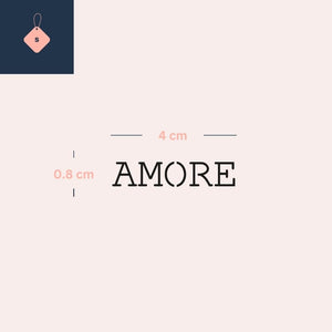 "AMORE" lettering 3 - Temporalis