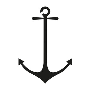 Anchor silhouette temporary tattoo - 2 | Temporalis