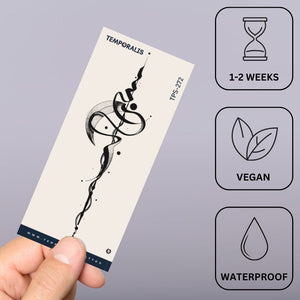 Arty Swirl 2 - Temporalis® - Tatuaggio temporaneo