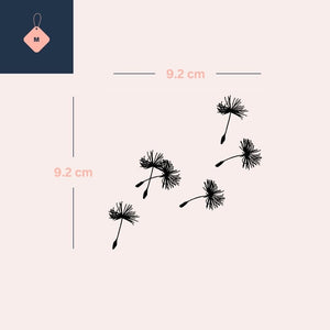 Blowing dandelion temporary tattoo - 4 | Temporalis