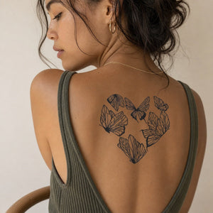 Butterfly Heart Tattoo - 1 | Temporalis