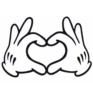 Cartoon Heart Hands 2 - Temporalis