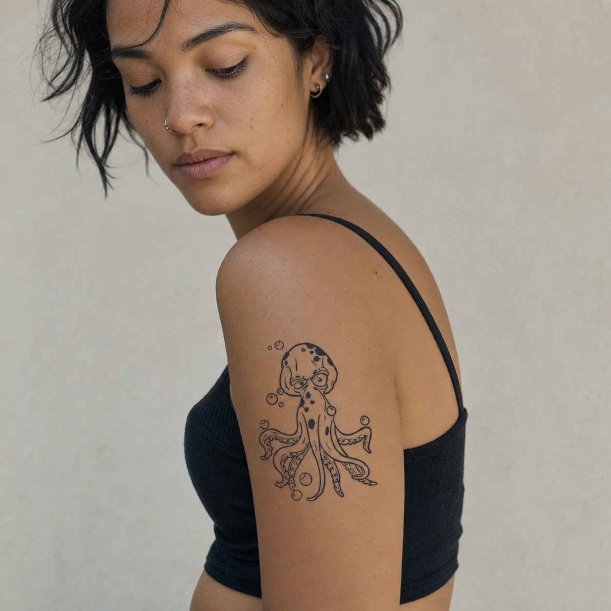 Cartoon Octopus Tattoo - 1 | Temporalis