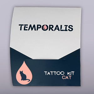 Katze – Tattoo-Set (5 Tattoos) 1 – Temporalis® – Temporäres Tattoo