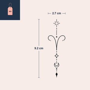 Celestial Aries Zodiac Tattoo - 4 | Temporalis