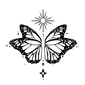 Celestial Butterfly Tattoo - 2 | Temporalis