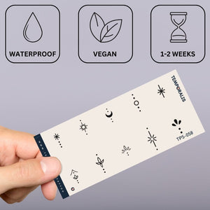 Zestaw tatuaży Celestial Finger 2 - Temporalis® - Tatuaż tymczasowy