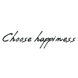 “Choose Happiness” Temporary Tattoo in Script - 2 | Temporalis