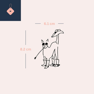 Kowboj Kot w Butach 2 - Temporalis® - Tymczasowy tatuaż