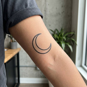 Crescent Moon Tattoo - 1 | Temporalis