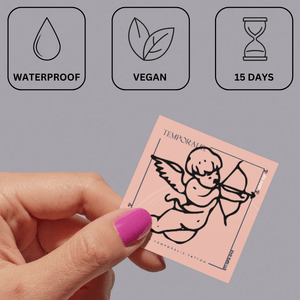 Kupidyn z łukiem 3 - Temporalis® - Tatuaż tymczasowy