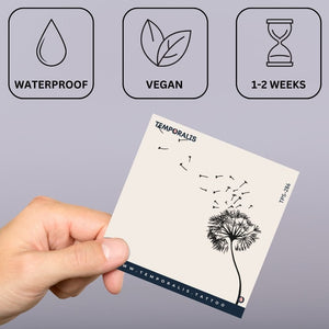 Dandelion Breeze 3 - Temporalis® - Tatuagem temporária