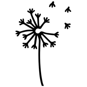 Dandelion temporary tattoo with blowing seeds - 2 | Temporalis