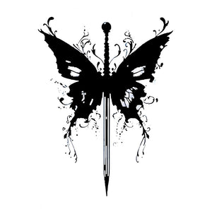 Dark Butterfly Sword Tattoo - 2 | Temporalis