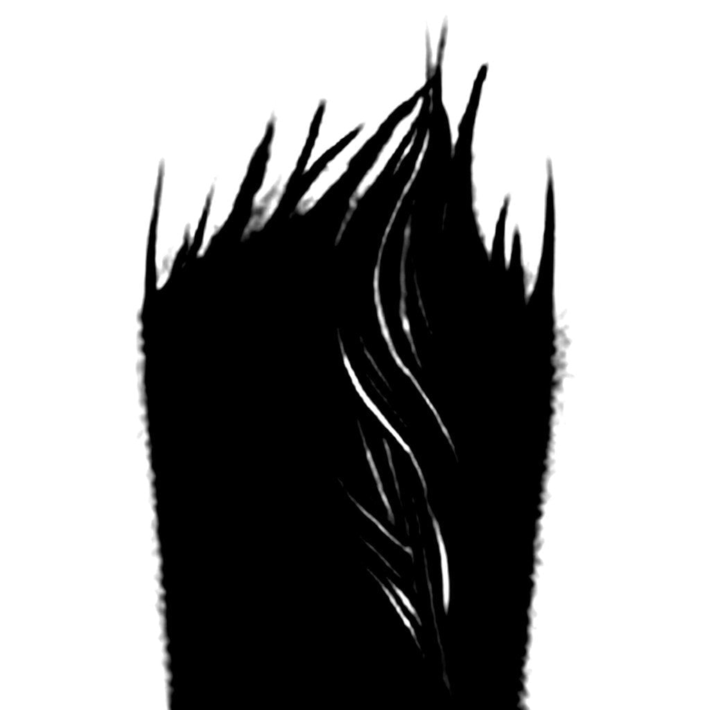 Dark Flame Wolf Fur Tattoo - 2 | Temporalis
