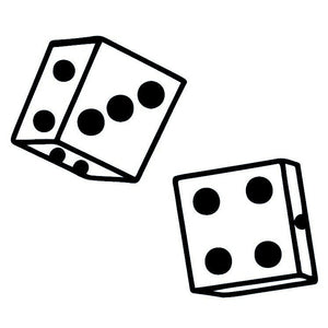 Dice temporary tattoo - 2 | Temporalis