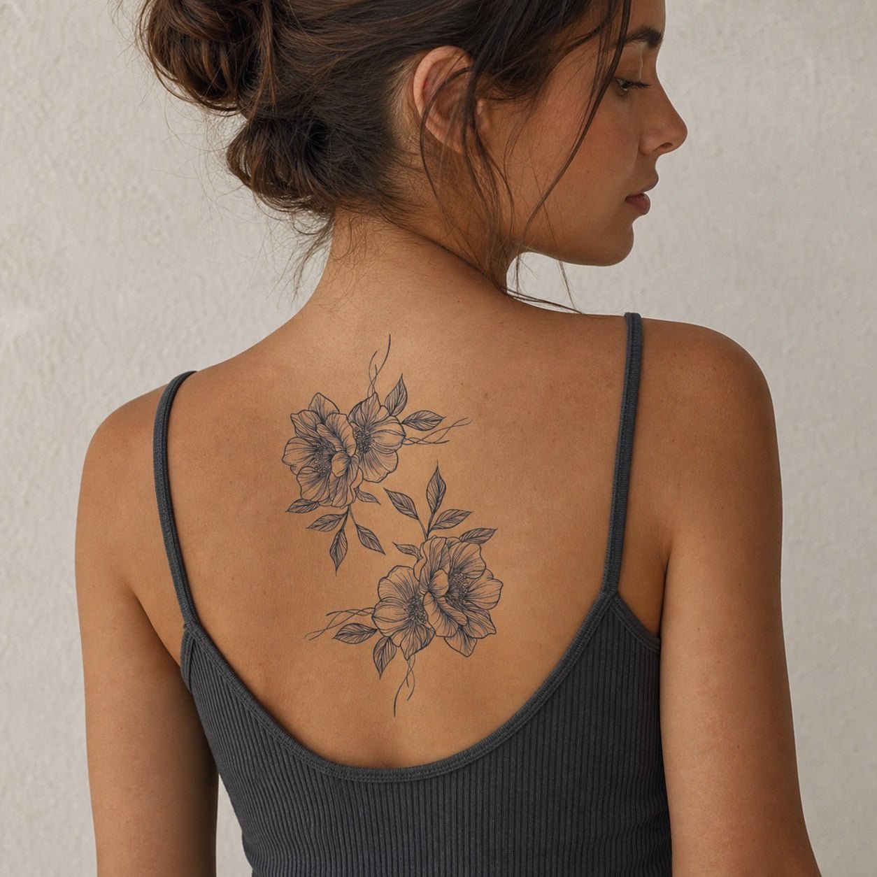 Double Peony Bouquet Tattoo - 1 | Temporalis