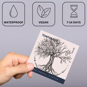 Árbol de la Vitalidad Etérea 4 - Temporalis® - Tatuaje temporal