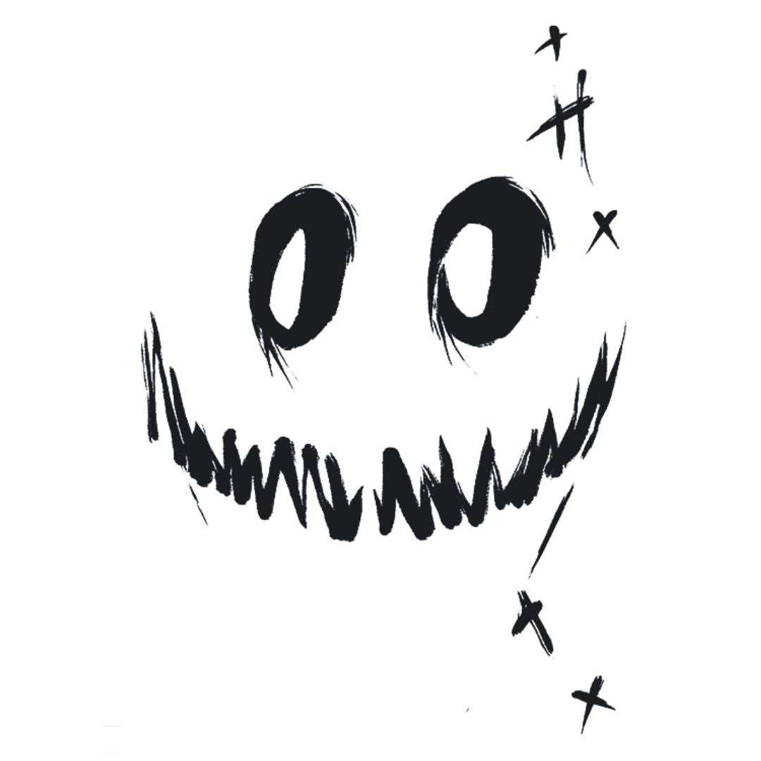 Evil Smile Face Tattoo - 2 | Temporalis
