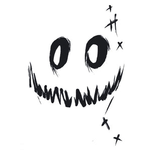 Evil Smile Face Tattoo - 2 | Temporalis