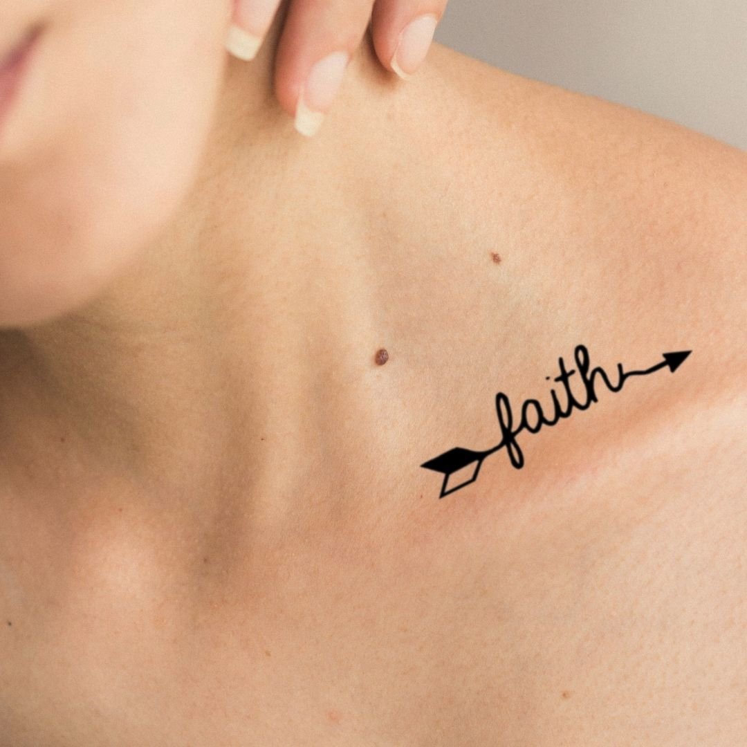 Glaube Banner Tattoo | Temporalis, image size:1080x1080