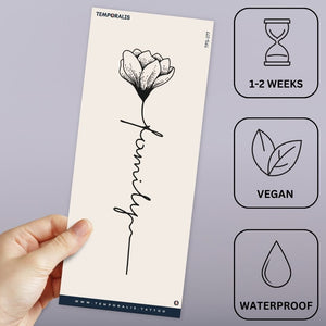 Family Blossom 3 - Temporalis® - Tatuaggio temporaneo