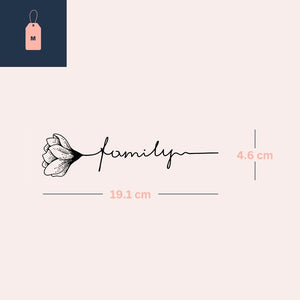 Family Blossom 2 - Temporalis® - Tatuaggio temporaneo
