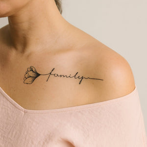 Family Blossom 1 - Temporalis® - Tatuaggio temporaneo