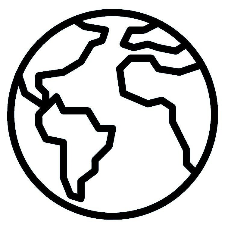 Fine Line World Globe Temporary Tattoo - 2 | Temporalis