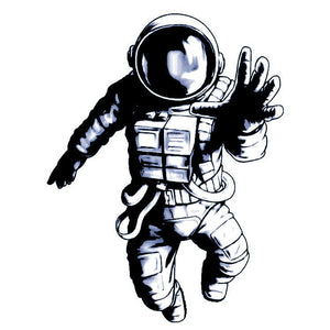 Floating Astronaut Temporary Tattoo - 2 | Temporalis