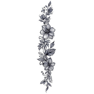 Floral Garland Tattoo - 2 | Temporalis