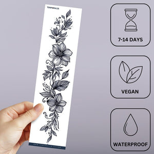 Floral Garland Tattoo - 3 | Temporalis