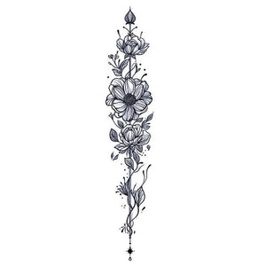 Floral Garland Tattoo - 2 | Temporalis