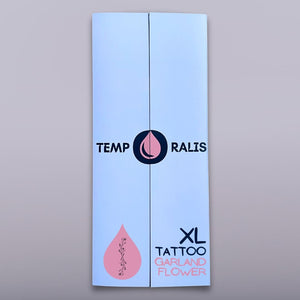 Bloemenkrans - XL Tattoo Kit (3 tatoeages) 1 - Temporalis® - Tijdelijke tatoeage