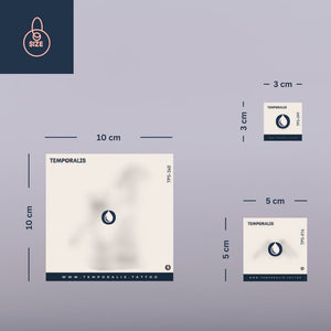 Blume – Tattoo-Set (5 Tattoos) 3 – Temporalis® – Temporäres Tattoo