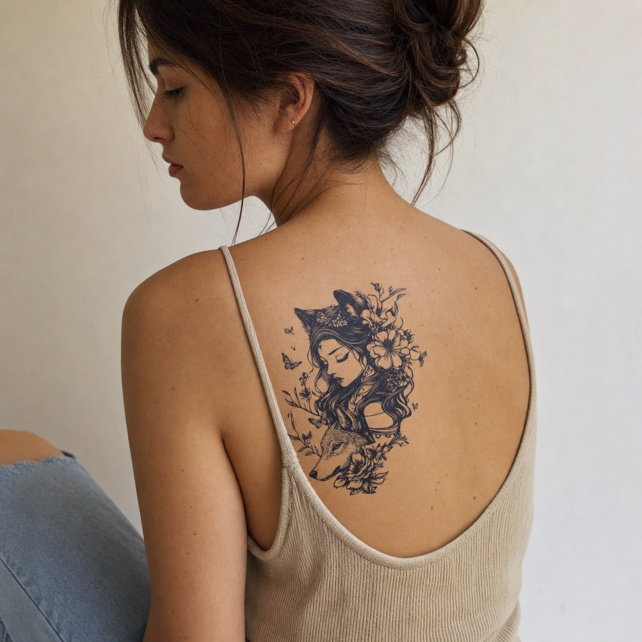 Fox Girl and Wolf Tattoo - 1 | Temporalis