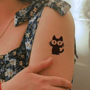 Gato gracioso 1 - Temporalis® - Tatuaje temporal