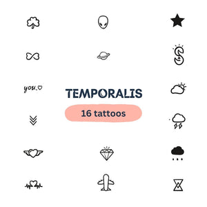 Sjovt fingertatoveringssæt 1 - Temporalis® - Midlertidig tatovering
