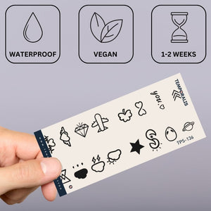 Sjovt fingertatoveringssæt 2 - Temporalis® - Midlertidig tatovering