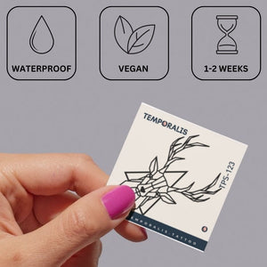 Geometric Stag 2 - Temporalis® - Tatuaż tymczasowy