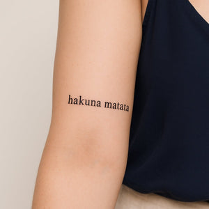"hakuna hatata" motto 1 - Temporalis