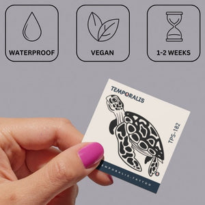 Hawaiian Tortle 3 - Temporalis® - Tijdelijke tatoeage