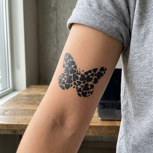 Heart Butterfly Tattoo - 1 | Temporalis