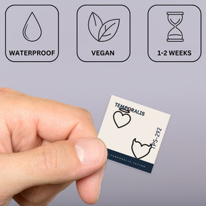 Heaven & Hell Hearts 2 - Temporalis® - Tymczasowy tatuaż