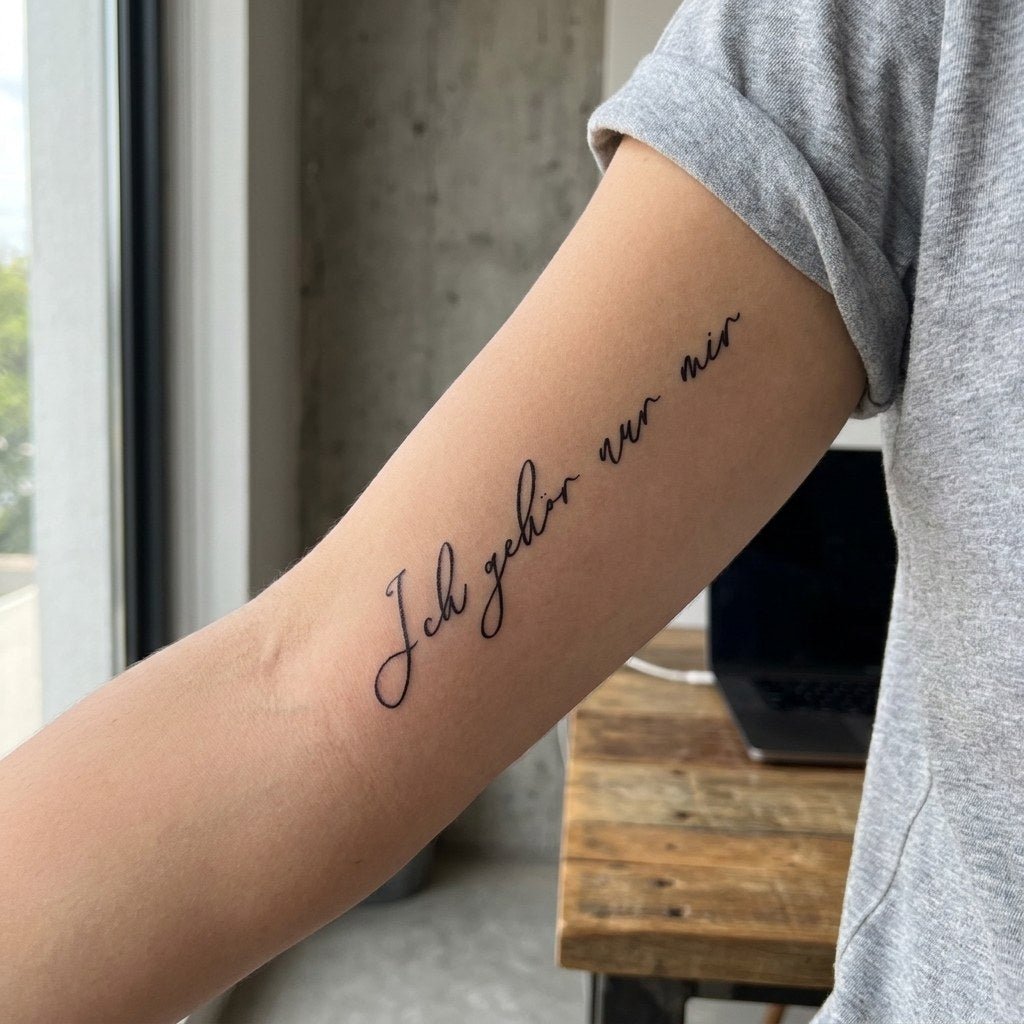 Ich Gehör Nur Mir Tattoo - 1 | Temporalis