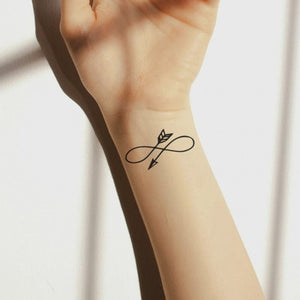 Infinity Arrow Temporary Tattoo - 1 | Temporalis